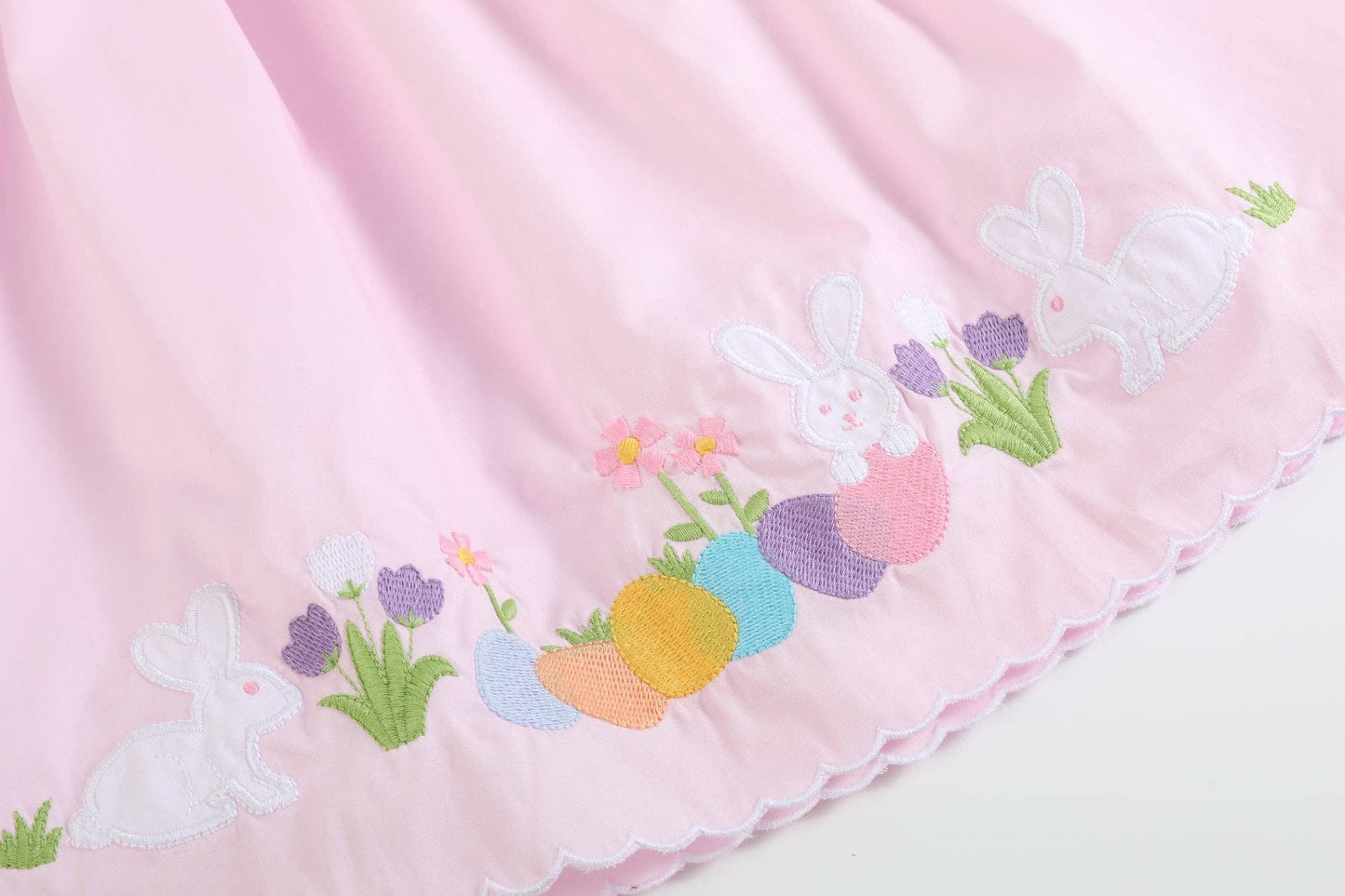 Pink Easter Applique Dress