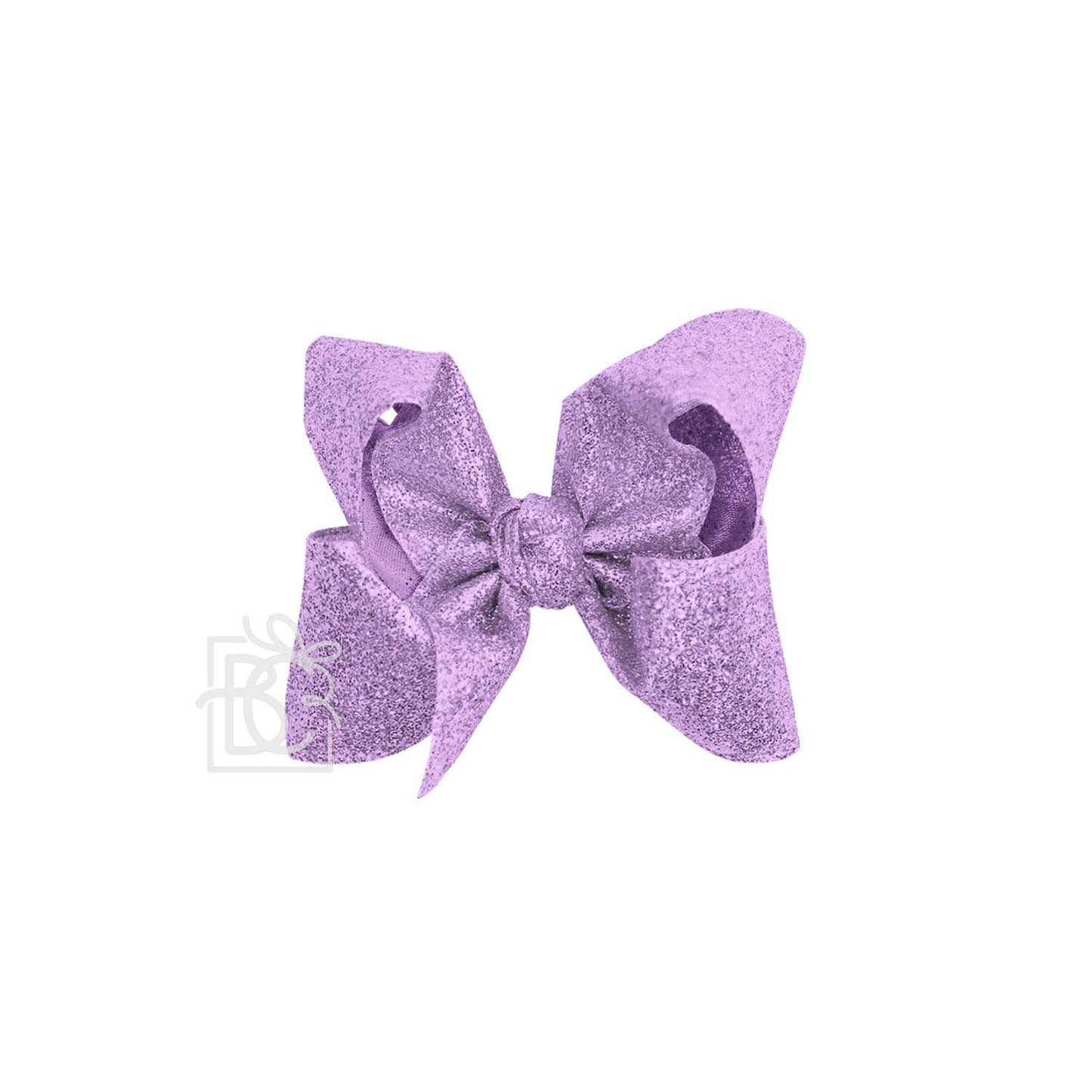 GLITTER METALLIC BOW ON CLIP