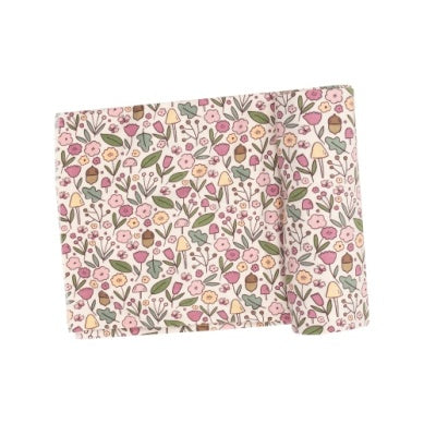 Acorn Floral - Swaddle Blanket