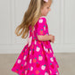 Apple of My Eye Short Sleeve Twirl Dress