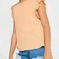 Apricot Waffle Knit Top