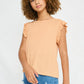 Apricot Waffle Knit Top