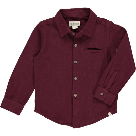 Burgundy Atwood Woven Shirt