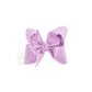 GLITTER METALLIC BOW ON CLIP