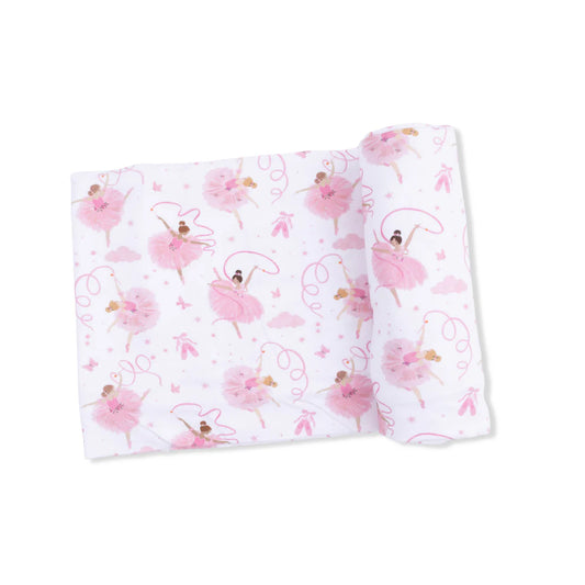Ribbon Ballerinas  Swaddle Blanket