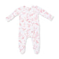 Ballet Toile  2 Way Ruffle Back Zipper Footie