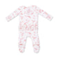 Ballet Toile  2 Way Ruffle Back Zipper Footie