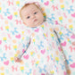 Balloon Animals - Pink  2 Way Zipper Ruffle Back Footie