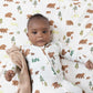 Sweet Brown Bears  2 Way Zipper Footie