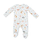 Baby Farm Faces  2 Way Zipper Footie