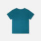 Organic Cotton Jersey T-Shirt With Print Atlantic Green