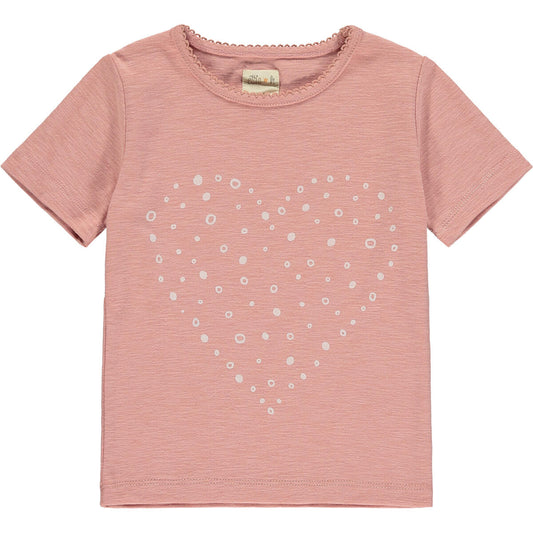 Binti Pink with Polka Dot Heart Tee