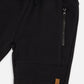 French Terry Shorts With Cross Seams Black