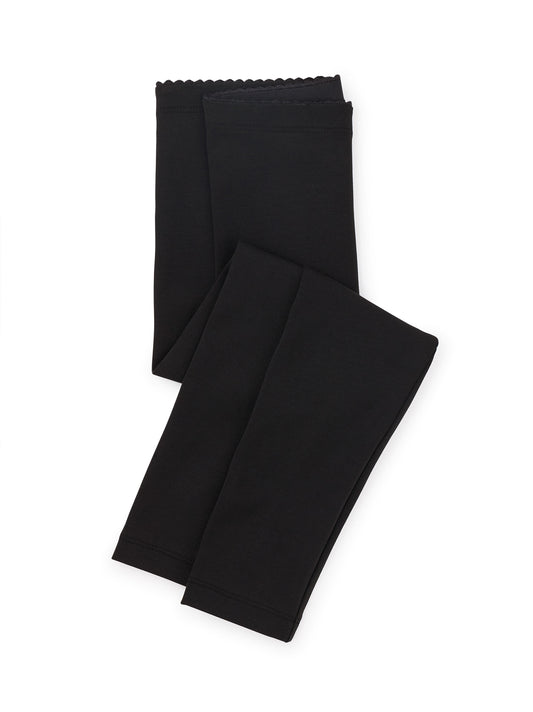 Jet Black Solid Legging