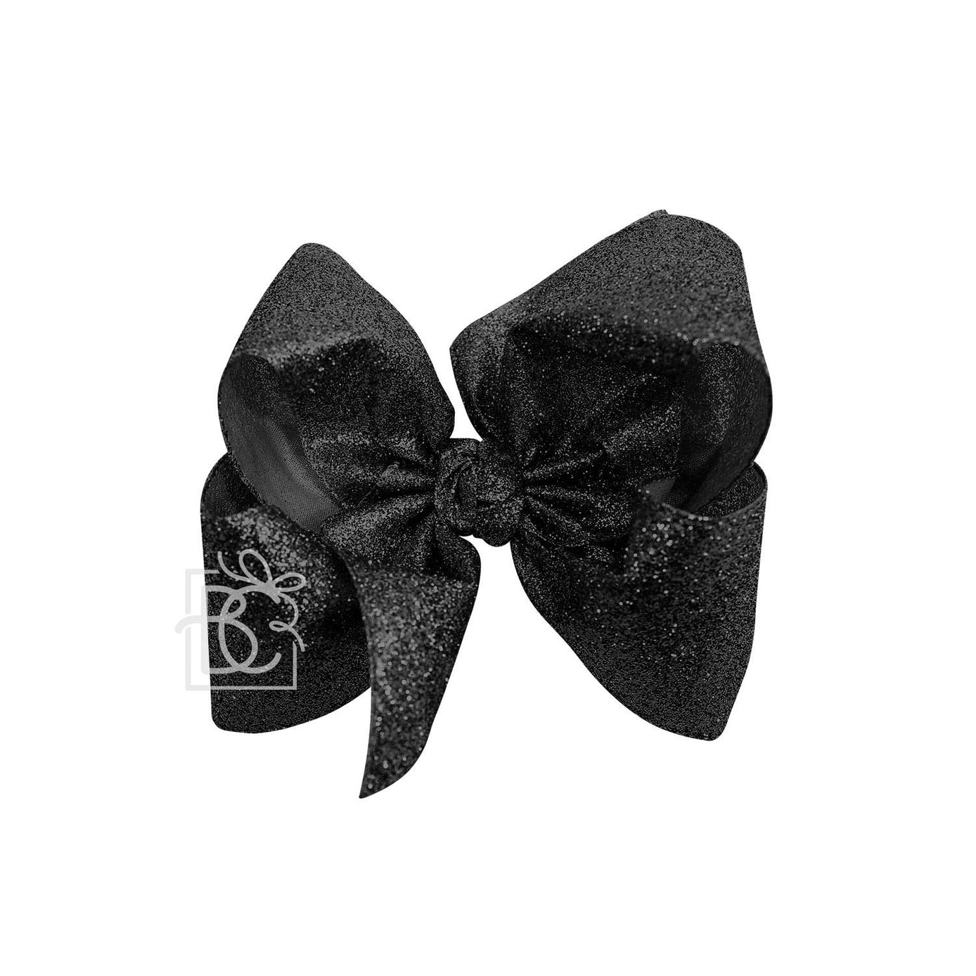 Glitter Metallic Bow On Clip