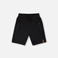 French Terry Shorts With Cross Seams Black