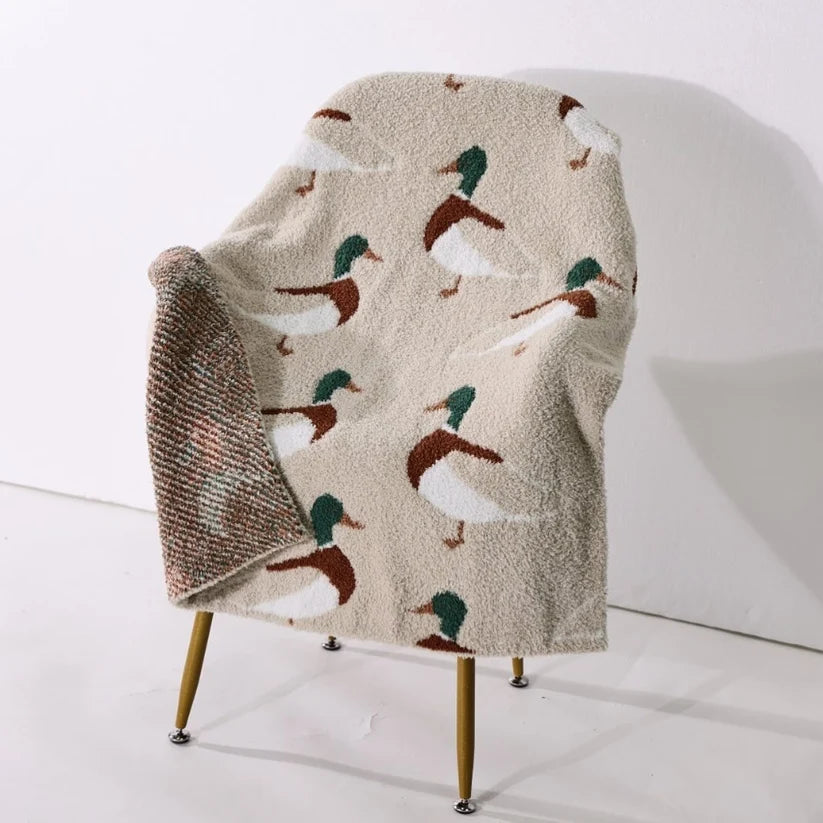 Velvet Fawn Chenille Blanket || Mallard