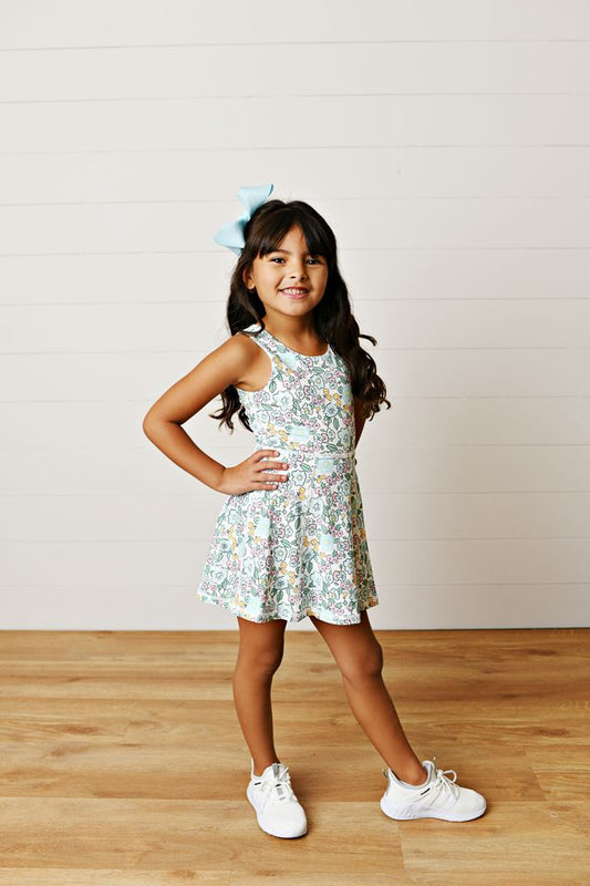 Aqua Bloom Dress