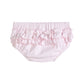 White and Pink Baby Bloomers Knit 2pc Set