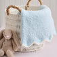 Blue Scallop Chenille Blanket