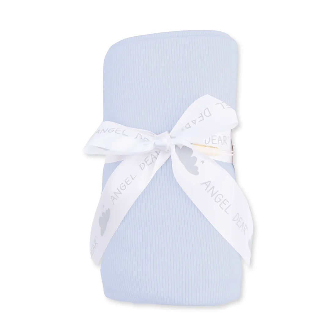 Solid Sheer Blue Rib  Swaddle Blanket