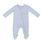 Solid Blue Fog  2 Way Zipper Footie