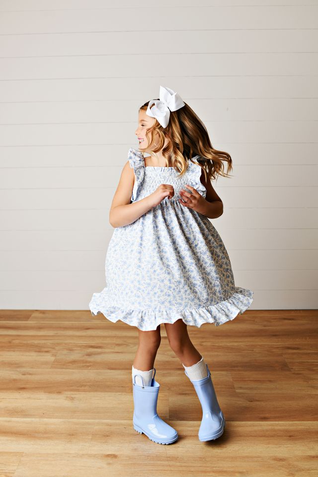 Swoon Kids Chintz Floral Smocked Dress