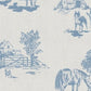 Farm Toile - Blue - Swaddle Blanket