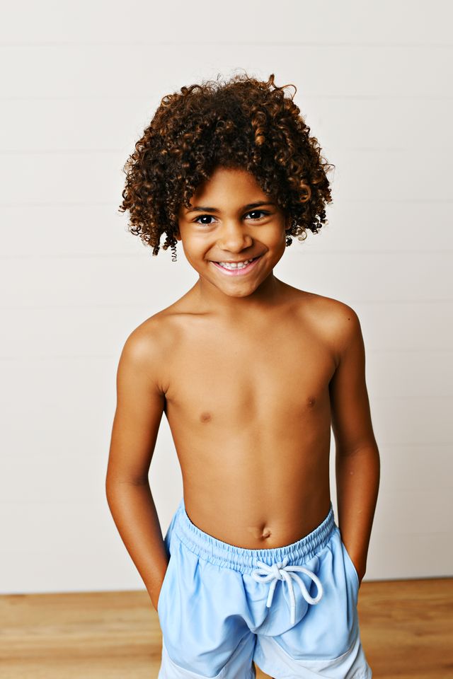Swoon Kids Spring Ditsy Block Swim Trunks