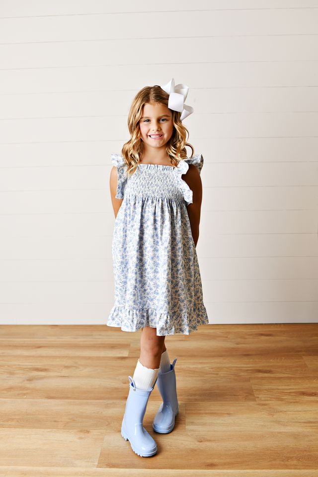 Swoon Kids Chintz Floral Smocked Dress