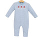 Trotter Street Kids Boys Blue Santa Trio Romper