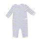 Vintage Stripe Blue  Uni Romper