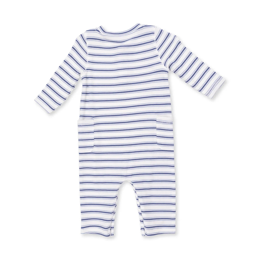 Vintage Stripe Blue  Uni Romper