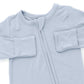 Solid Blue Fog  2 Way Zipper Footie