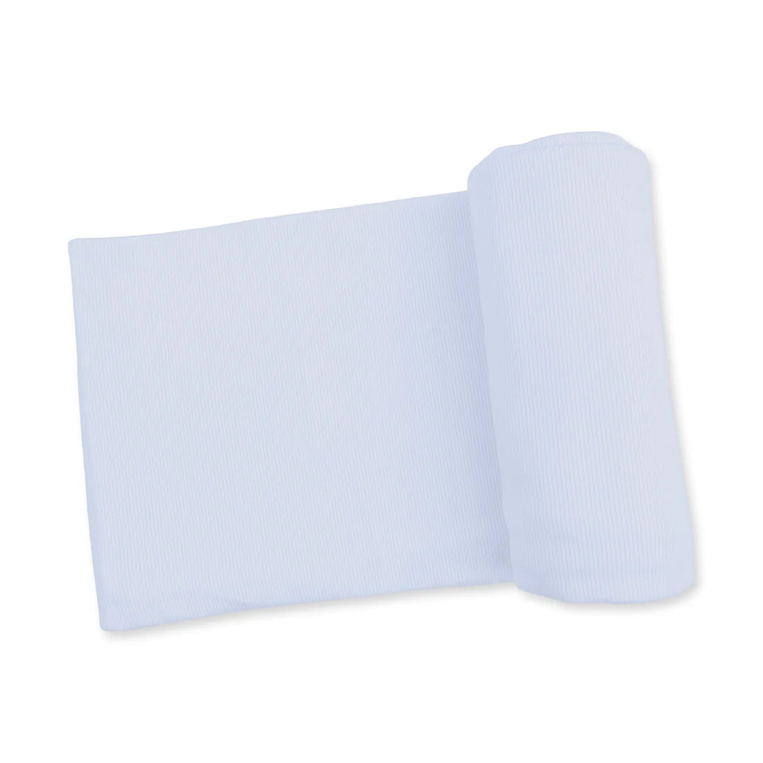 Solid Sheer Blue Rib  Swaddle Blanket