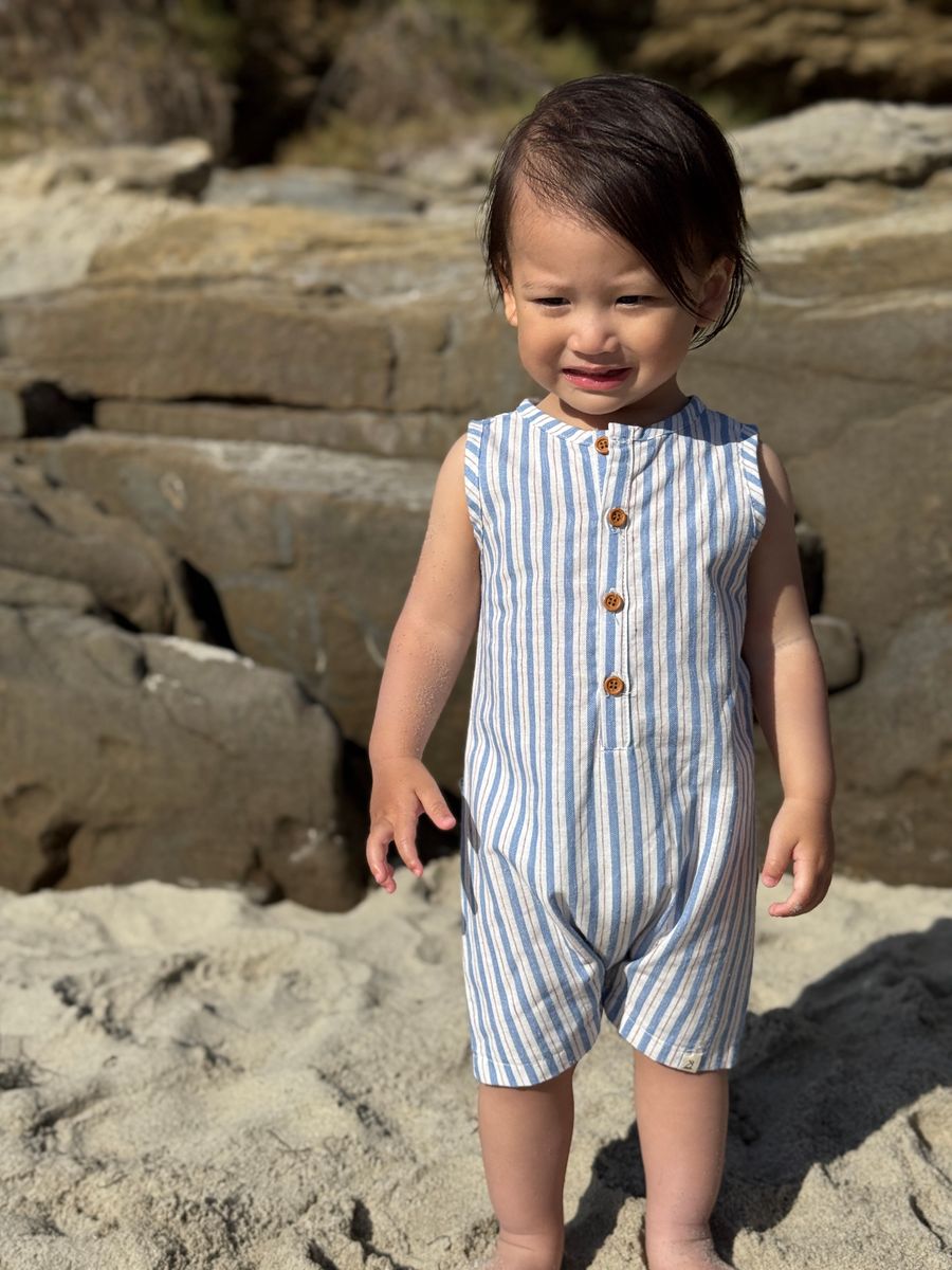 Blue Stripe Cabin Playsuit