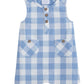 Blue Check Romper