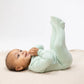 Solid Bok Choy  2 Way Zipper Footie