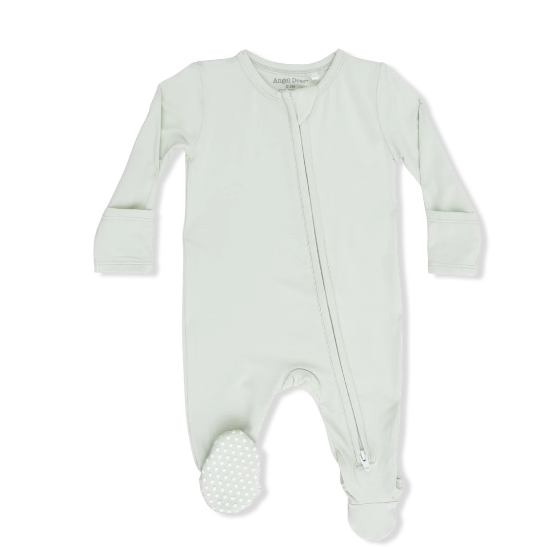 Solid Bok Choy  2 Way Zipper Footie