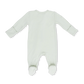 Solid Bok Choy  2 Way Zipper Footie