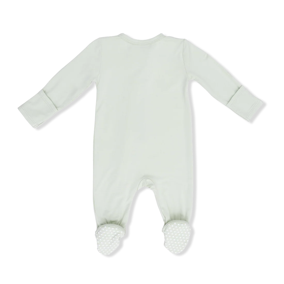 Solid Bok Choy  2 Way Zipper Footie
