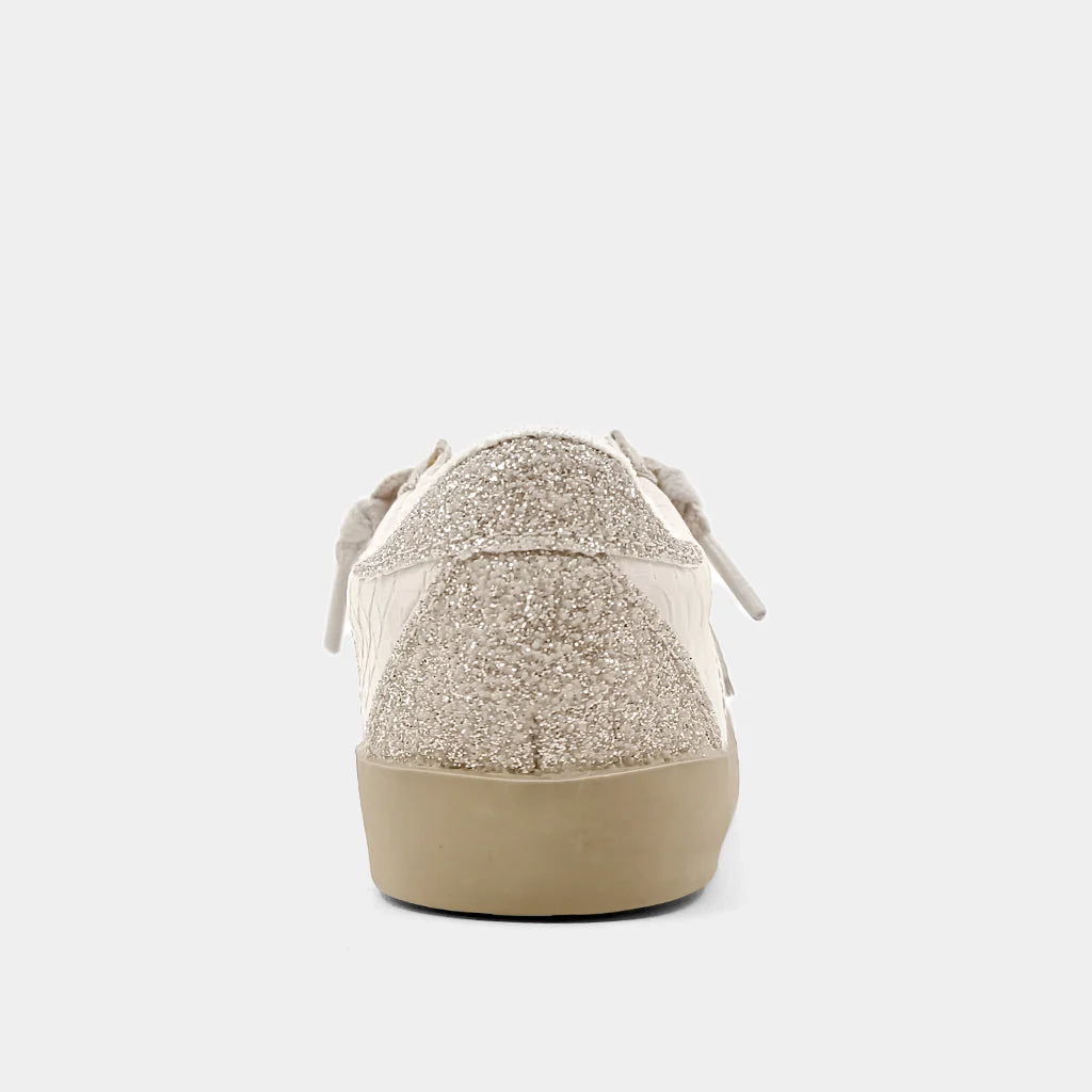 SHUSHOP  PAULA MINI Bone Snake Sneakers
