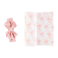 Bow Swaddle and Headband Set