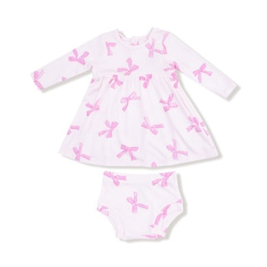 Pretty Bows - Simple Dress + Bloomer