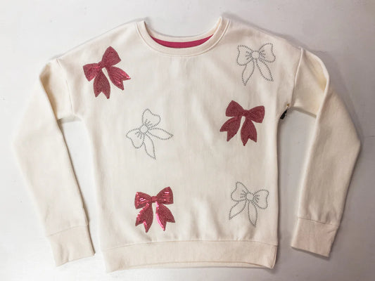 Sweet Soul Sequin Bows Sweatshirt
