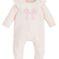Pink Boucle Bow Sleeper