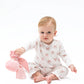 Bows and Hearts  Cuffed Sleeve Romper