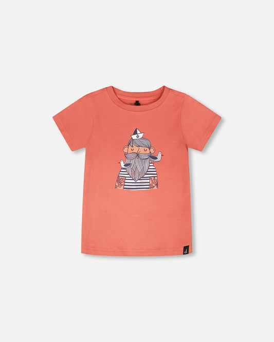 Organic Cotton Short Sleeve T-Shirt Brick