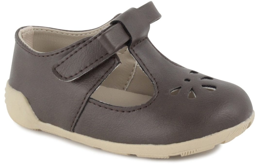 Brynna Classic Brown T-Straps for Toddler Girls