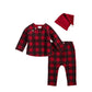 Buffalo Check Santa 3pc Set